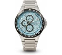 INVICTA Aviator 50104 Montre Homme - Entanche - Analogique - Mouvement à Quartz - Acier Inoxydable avec Cadran Bleu - 44mm