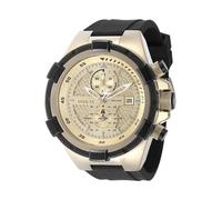 INVICTA Aviator 50121 Montre Homme - Entanche - Analogique - Mouvement à Quartz - Acier Inoxydable avec Cadran Or - 51mm