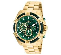 INVICTA Bolt 25517 Montre Homme - Entanche - Analogique - Mouvement à Quartz - Acier Inoxydable avec Cadran Vert - 52mm