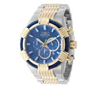 INVICTA Bolt 49903 Montre Homme - Entanche - Analogique - Mouvement à Quartz - Acier Inoxydable avec Cadran Bleu - 51mm