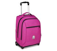 Invicta Chariot scolaire fixe New Bénin Solid, Fuchsia, 2 en 1, Double Usage, Trolley et Sac à dos, Sac à dos d'école Voyage, Garçon et Fille, fuchsia, Taglia unica, Moderne