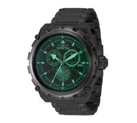 INVICTA Coalition Forces 49202 Montre Homme - Entanche - Analogique - Mouvement à Quartz - Acier Inoxydable avec Cadran Noir - 50mm