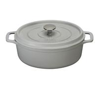 Invicta - Cocotte Ovale En Fonte Émaillée 29cm Gris - 403292