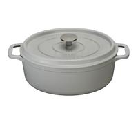 Invicta Cocotte ovale en fonte émaillée 33cm blanc - 403332