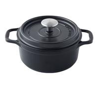 INVICTA Cocotte ronde en fonte - Ø24 cm - Noir