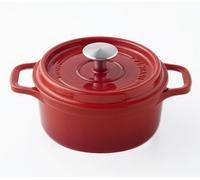 Cocotte ronde en fonte émaillée 26cm rubis Invicta puv402260 rouge G