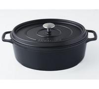 Invicta 403311 Cocotte Ovale - 31 cm - Fonte Emaillée - Noire