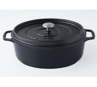 invicta daubière en fonte émaillée 35cm noir mat puv403351