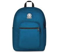 Invicta DIAL SOLID Sac à dos avec poche pour ordinateur portable, poche porte-bouteille, pour garçons et filles, adultes, école et loisirs, bleu, Taglia unica, Moderne