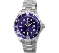 INVICTA Grand Diver 3045 Montre Homme - Entanche - Analogique - Mouvement Automatique - Acier Inoxydable avec Cadran Bleu - 47mm