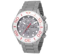 INVICTA Grand Diver 49146 Montre Homme - Entanche - Analogique - Mouvement à Quartz - Acier Inoxydable avec Cadran Gris - 52mm