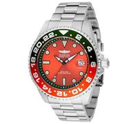 INVICTA Grand Diver - Miami Edition 49118 Montre Homme - Entanche - Analogique - Mouvement Automatique - Acier Inoxydable avec Cadran Orange - 47mm