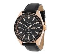 Invicta Homme Analogique Quartz Montre avec Bracelet en Cuir 38981