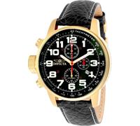 Invicta I-Force 3330 Montre Homme - Entanche - Analogique - mouvement à quartz - acier inoxydable avec cadran noir - 46mm