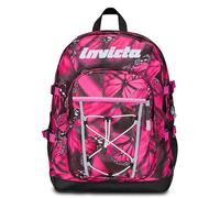 Invicta Jelek Fantasy, sac à dos d'école violet, double compartiment super spacieux avec poche pour PC ou tablette, poche porte-bouteille et poche avec organisateur, voyage, aubergine, Taglia unica,