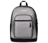 Invicta Jelek Metallic, Sac à dos d'école gris, double compartiment avec poche pour PC et poche pour gourde, 34 l, école moyenne et supérieure, sac à dos fille et garçon