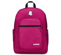 Invicta Jelek Plain, fuchsia, sac à dos double compartiment super spacieux avec poche pour PC ou tablette, poche porte-bouteille et poche avec organisateur, moyen, supérieur et voyage, femme fille,