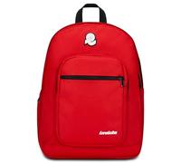 Invicta Sac à dos Jelek Plain – 2 compartiments, poche PC/tablette, porte-bouteille, rouge, unisexe