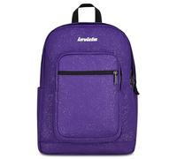 Invicta Jelek Shine Sac à dos scolaire, violet, 34 L, effet paillettes, double compartiment, poche intérieure avec organiseur, poche porte-pc, poche porte-bière, école moyenne et supérieure, fille