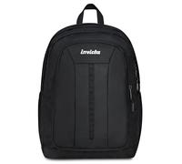 Invicta Jelek Up Led, sac à dos d'école noir, double compartiment avec poche pour PC et poche pour gourde, 36 l, école moyenne et supérieure, sac à dos fille et garçon