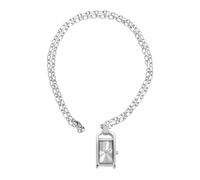 INVICTA Mini - Necklace 49934 Montre Femme - Entanche - Analogique - Mouvement à Quartz - Acier Inoxydable avec Cadran Argent - 17mm