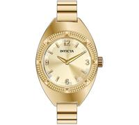 Invicta Mini Ring Watch - 50641 - Montre Femme - Mouvement Quartz - Acier Inoxydable - Cadran Doré - 20 mm