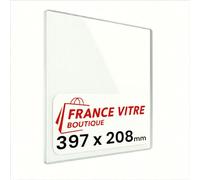 Invicta - modèle : Samara - 397 x 208 x 4 mm - Vitre d’Insert pour cheminée et poêle à Bois - Verre de Rechange Haute température - jusqu'à 800°C