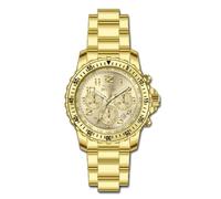 Invicta Montre analogique pour Homme à Quartz avec Bracelet en Acier Inoxydable 48375, Or, L, Classique