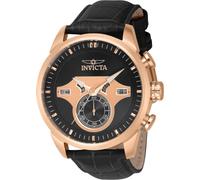 Invicta Objet D Art 43617 Montre Homme - Entanche - Analogique - mouvement à quartz - acier inoxydable avec cadran noir - 46mm