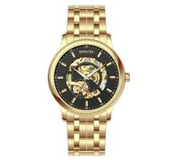 INVICTA Objet D Art 69121 Montre Homme - Entanche - Analogique - Mouvement Automatique - Acier Inoxydable avec Cadran Noir - 42mm