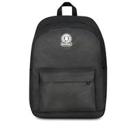 Invicta Ollie Solid Sac à dos monocompartiment noir, poche porte-bouteille, poche pour PC 14", sac à dos d'école, fille et garçon, Noir, Taglia unica, Moderne