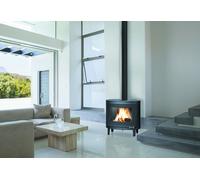 Invicta Poêle à bois en fonte Kaori anthracite 9kW - Invicta - 6478-44