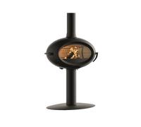 invicta - poêle à bois fonte 7kw noir - p648114