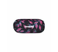 Invicta Porte-stylo pour école à lèvres, rose, poche intérieure avec fermeture éclair et passants élastiques porte-stylos, accessoires sac à dos, école moyenne et supérieure, pour garçon et fille