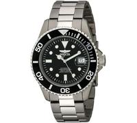 Invicta 0420 Pro Diver Herren Uhr titanium Automatik schwarzen Zifferblat