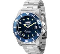 Invicta Pro Diver 36972 Montre Homme - Entanche - Analogique - Mouvement Automatique - Acier Inoxydable avec Cadran Bleu - 44mm