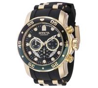 Invicta Pro Diver 44522 Montre Homme - Entanche - Analogique - Mouvement à Quartz - Acier Inoxydable avec Cadran Noir - 48mm