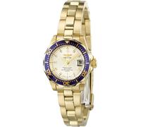 Invicta Pro Diver 4610 Montre Femme - Entanche - Analogique - mouvement à quartz - acier inoxydable avec cadran or - 25mm