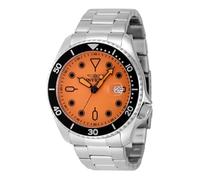 INVICTA Pro Diver 48884 Montre Homme - Entanche - Analogique - Mouvement à Quartz - Acier Inoxydable avec Cadran Orange - 46mm