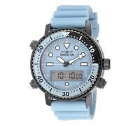 INVICTA Pro Diver 49446 Montre Homme - Entanche - Analogique - Mouvement à Quartz - Acier Inoxydable avec Cadran Bleu - 46mm