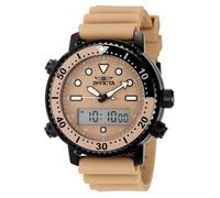 INVICTA Pro Diver 49448 Montre Homme - Entanche - Analogique - Mouvement à Quartz - Acier Inoxydable avec Cadran Marron - 46mm