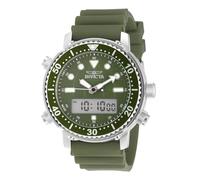 INVICTA Pro Diver 49450 Montre Homme - Entanche - Analogique - Mouvement à Quartz - Acier Inoxydable avec Cadran Vert - 46mm