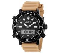 INVICTA Pro Diver 49452 Montre Homme - Entanche - Analogique - Mouvement à Quartz - Acier Inoxydable avec Cadran Noir - 46mm