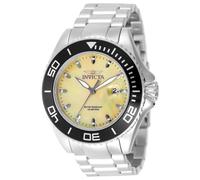 INVICTA Pro Diver 49640 Montre Homme - Entanche - Analogique - Mouvement à Quartz - Acier Inoxydable avec Cadran Jaune - 48mm