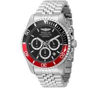 INVICTA Pro Diver 49838 Montre Homme - Entanche - Analogique - Mouvement à Quartz - Acier Inoxydable avec Cadran Noir - 43mm