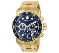 Invicta Pro Diver SCUBA - Montre Homme Quartz en Acier Inoxydable - 48 mm, Doré / Bleu