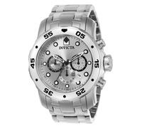 Invicta Pro Diver - SCUBA 0071 Montre Homme - Entanche - Analogique - mouvement à quartz - acier inoxydable avec cadran argent - 48mm
