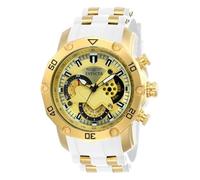 Invicta Pro Diver - SCUBA 23424 Montre Homme - Entanche - Analogique - mouvement à quartz - acier inoxydable avec cadran or - 50mm