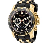Invicta Pro Diver - SCUBA 37228 - Montres-bracelets pour hommes - Quarz - acier inoxydable avec cadran noir - 48mm