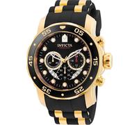 Invicta Pro Diver - SCUBA 6981 Montre Homme - Entanche - Analogique - mouvement à quartz - acier inoxydable avec cadran noir - 48mm